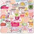 Cat Meme Stickers, Funny Cat Stickers for Journaling Adults Kawaii,Cute Waterproof Vinyl Sticker for Water Bottles Laptops 50Pcs