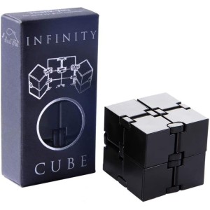 Infinity Cube Sensory Fidget Toy, EDC Fidgeting Game for Kids and Adults, Cool Mini Gadget Best for Calming and Stress Relief and Kill Time, Autism Toys Dementia Gift Stocking Stuffers