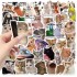 Cat Meme Stickers, Funny Cat Stickers for Journaling Adults Kawaii,Cute Waterproof Vinyl Sticker for Water Bottles Laptops 50Pcs