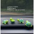 4Pcs Mini Turtles Figurine Cute Tortoise Rear View Mirror Decorations Car Dashboard Decor Self-Adhesive Desktop Plant Pot Ornaments