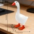 Desk Goose 7 Inches – Magnetic Goose Key Holder for Desktop, Cute Resin Goose Figurine with Strong Magnet Beak, Funny Animal Desk Ornament & Mini Desk Goose for Office & Home
