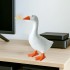 Desk Goose 7 Inches – Magnetic Goose Key Holder for Desktop, Cute Resin Goose Figurine with Strong Magnet Beak, Funny Animal Desk Ornament & Mini Desk Goose for Office & Home