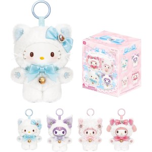 Hello Kitty Blind Box - Sanrio Kuromi My Melody Sweet Piano Shining Meow Series Cute Vinyl Plush Collectible Mystery for Bag Charms Home Office Decor Birthday Couple Gifts,1Pcs Random