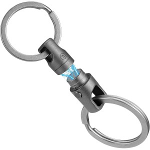 KeyUnity Titanium Magnetic Quick Release Keychain, One-Hand Detachable Connector for Car