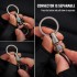 KeyUnity Titanium Magnetic Quick Release Keychain, One-Hand Detachable Connector for Car