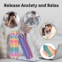 SnapMorph3.0 Little Ouchies Fidget Toys - 3-in-1 Pain Stim Toy with Spinning & Press Buttons for Anxiety Relief, Stress and Pain Relief Stimulation for Adults and Teens,2PCS Green+Colorful