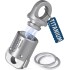 Titanium Quick Release Keychain, Detachable Magnetic Key Holder, 360°Rotatable, 88LB Load Capacity