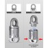 Titanium Quick Release Keychain, Detachable Magnetic Key Holder, 360°Rotatable, 88LB Load Capacity