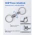 Titanium Quick Release Keychain, Detachable Magnetic Key Holder, 360°Rotatable, 88LB Load Capacity
