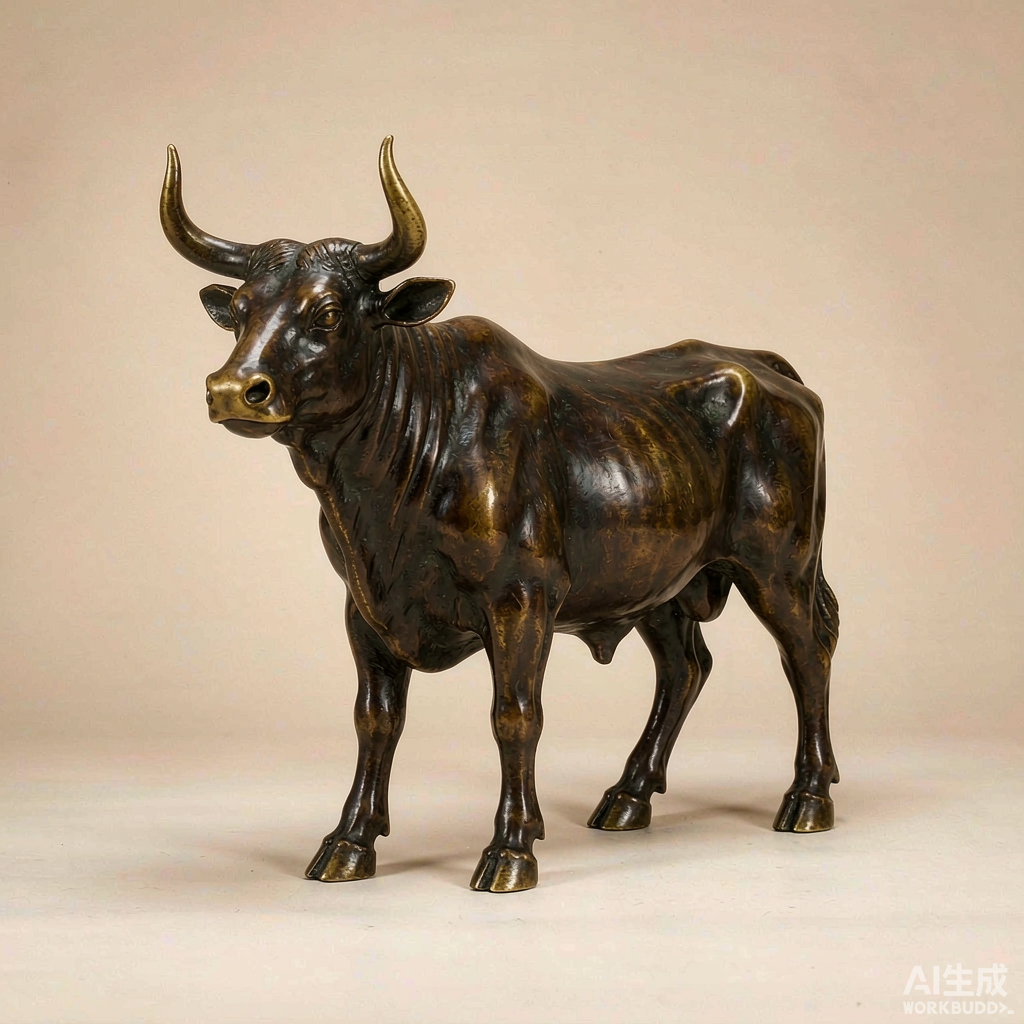 Bronze Ox Figurine