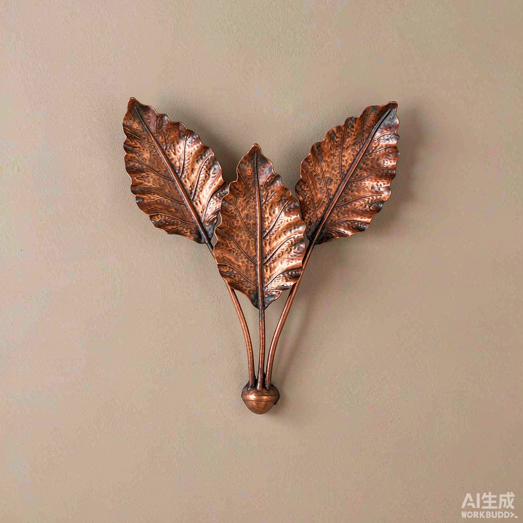 Copper Leaf Trio Wall Decor