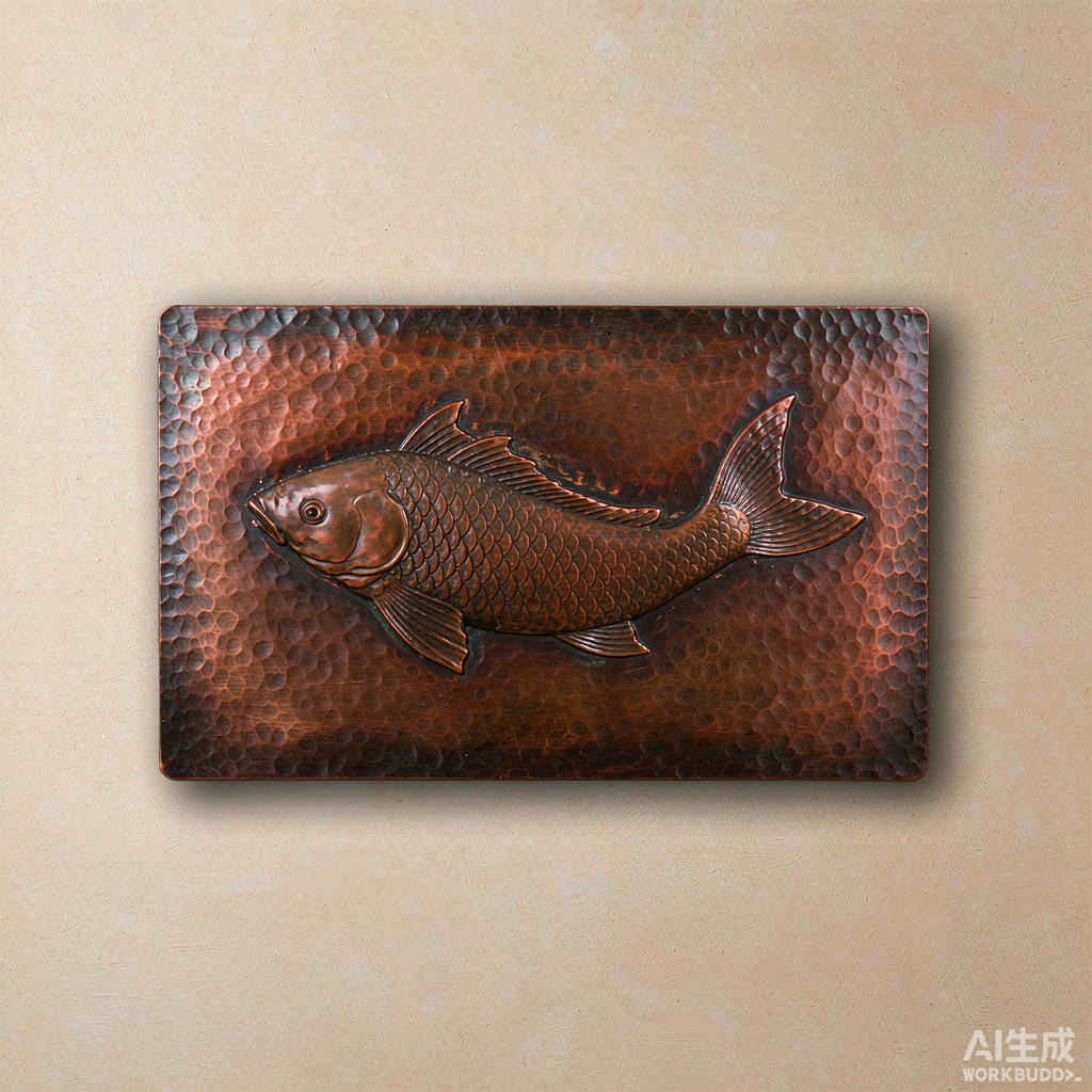 Copper Koi Carp Wall Panel