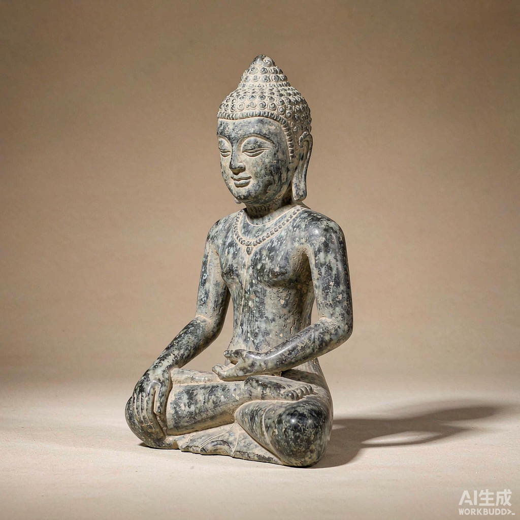 Mini Stone Buddha Statue for Garden