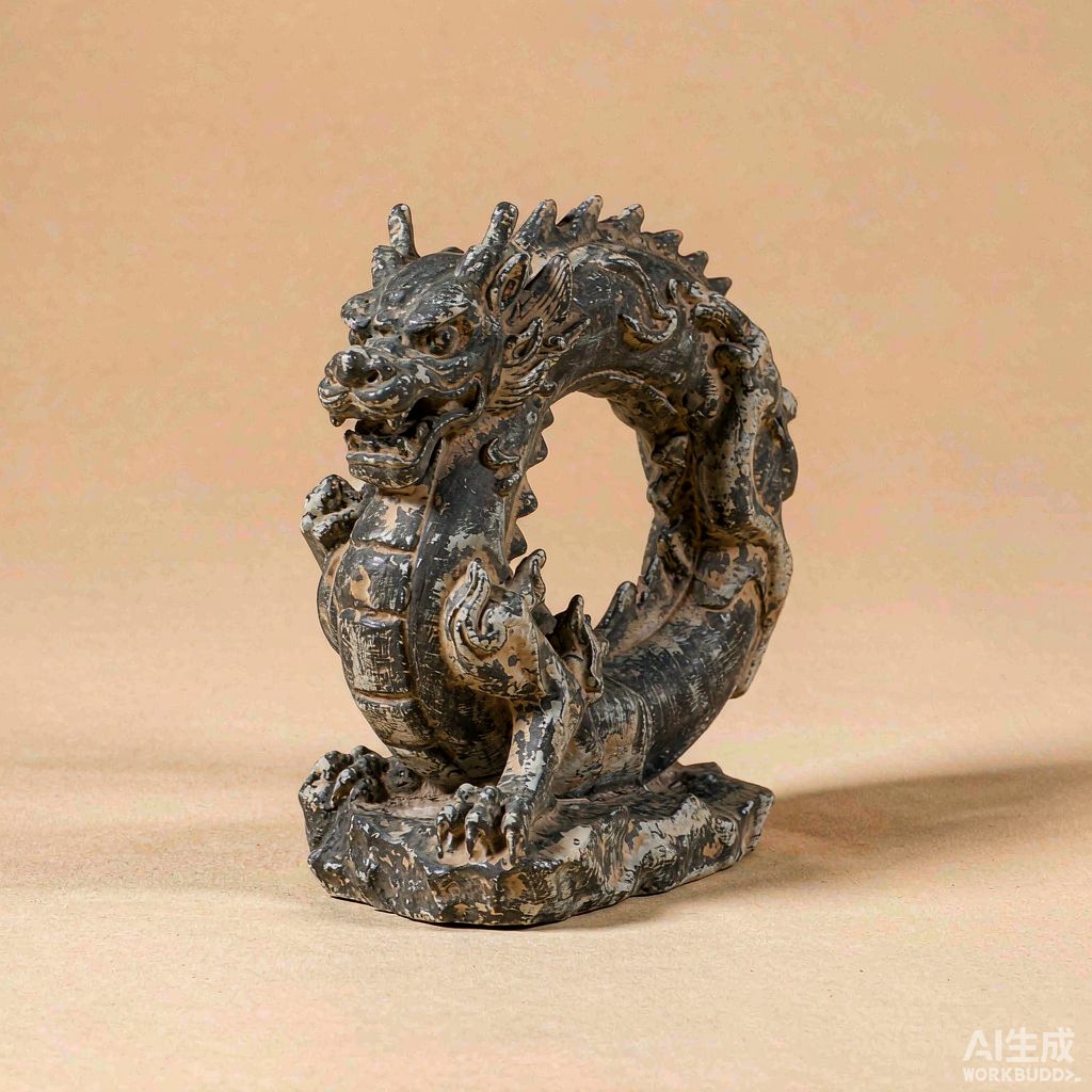 Mini Stone Dragon Garden Statue