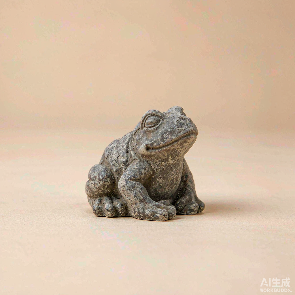 Mini Stone Frog Garden Statue