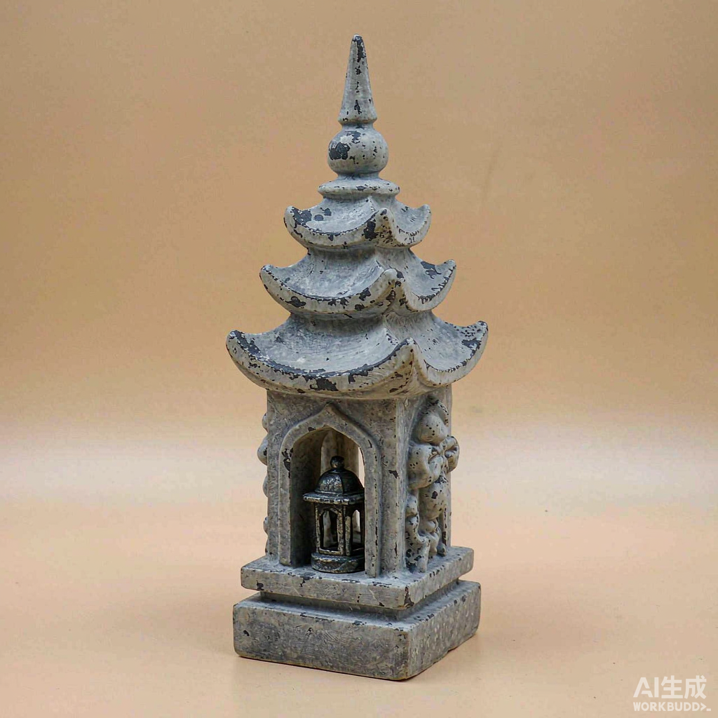 Mini Stone Pagoda Lantern for Garden