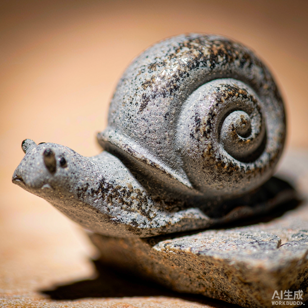 Mini Stone Snail Garden Statue - Image 2