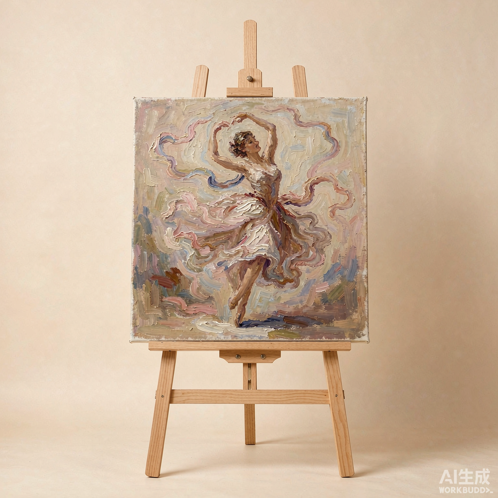 Dancer in Motion Oil Painting