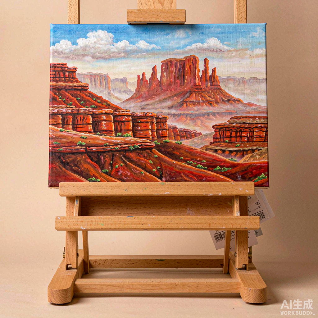 Desert Canyon Oil Painting