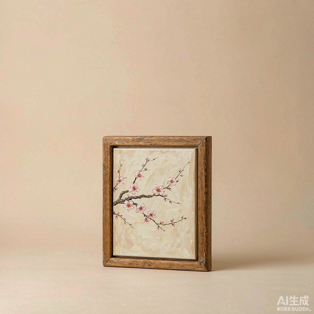 Plum Blossom Small Oil Painting