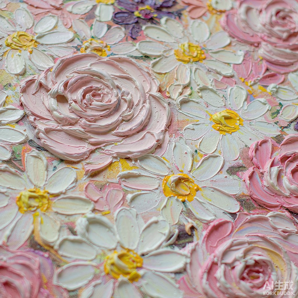 Vase of Flowers Small Oil Painting - Image 2