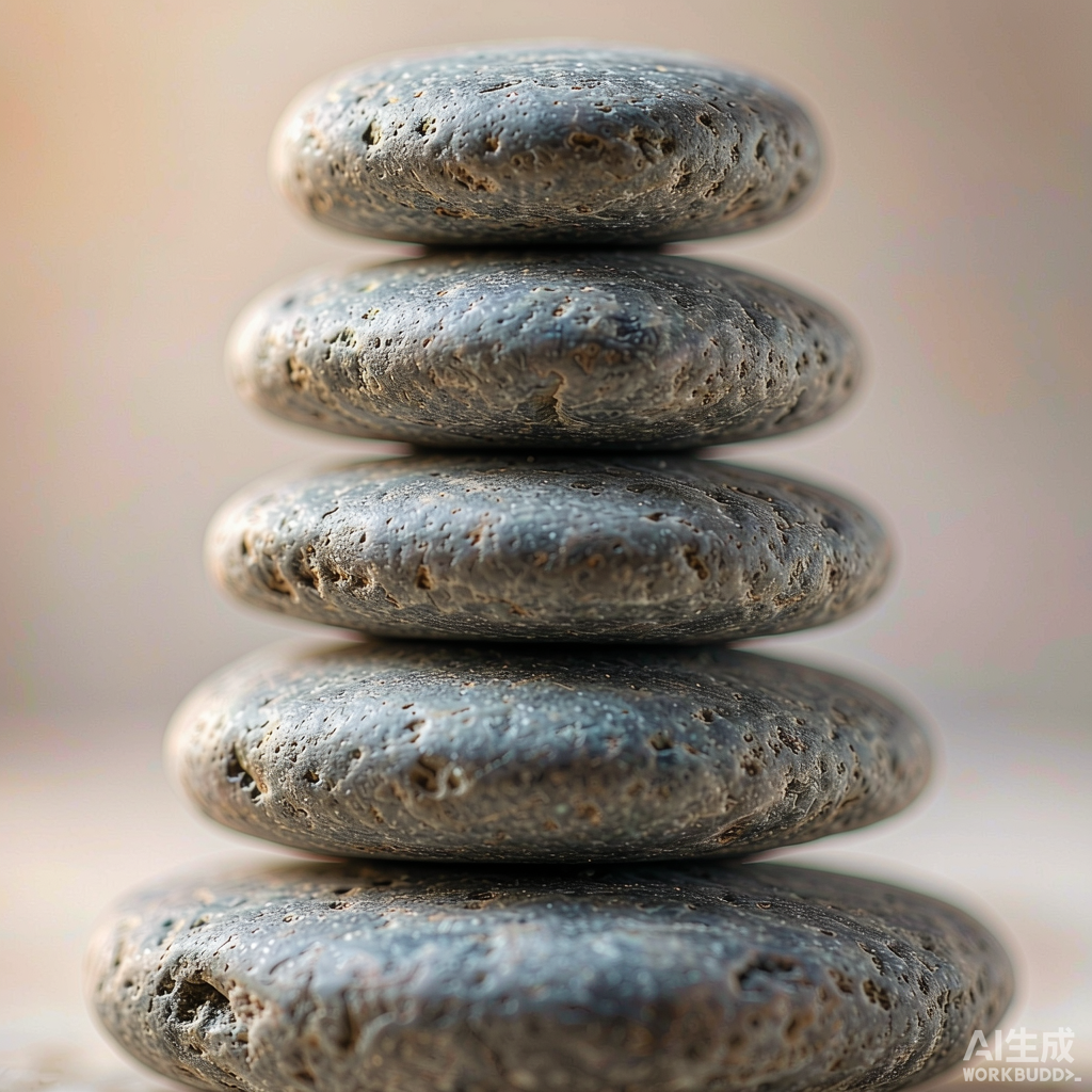 Stone Bird on Balanced Stones Sculpture - Image 2