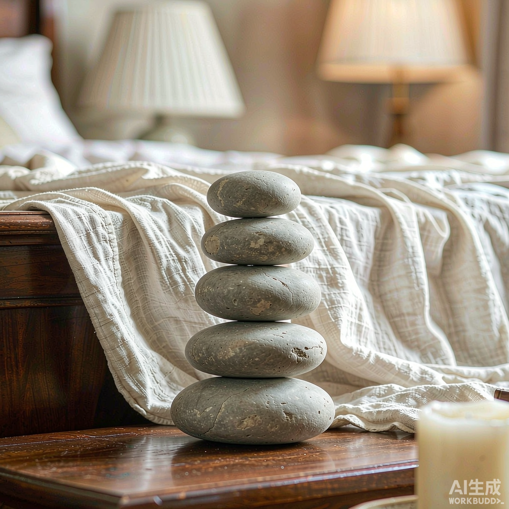 Stone Bird on Balanced Stones Sculpture - Image 3