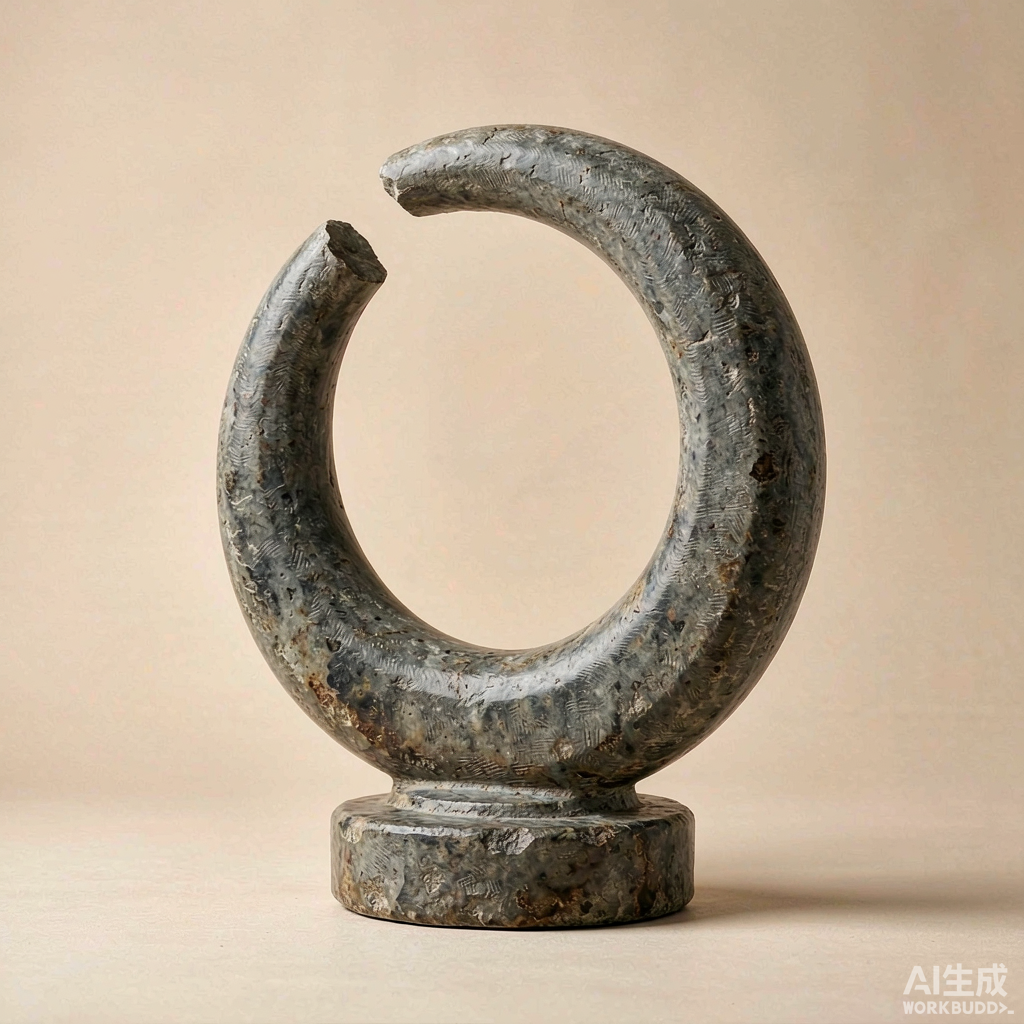 Stone Enso Circle Sculpture