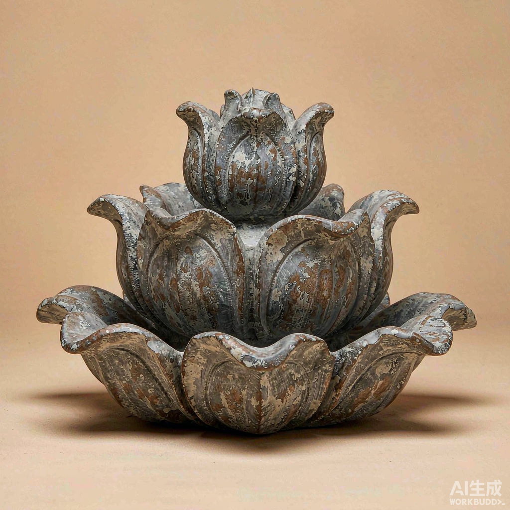 Stone Lotus Flower Carving