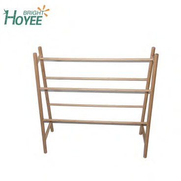 Bamboo Folding Clothes Drying Rack (80 x 80 x 30cm)