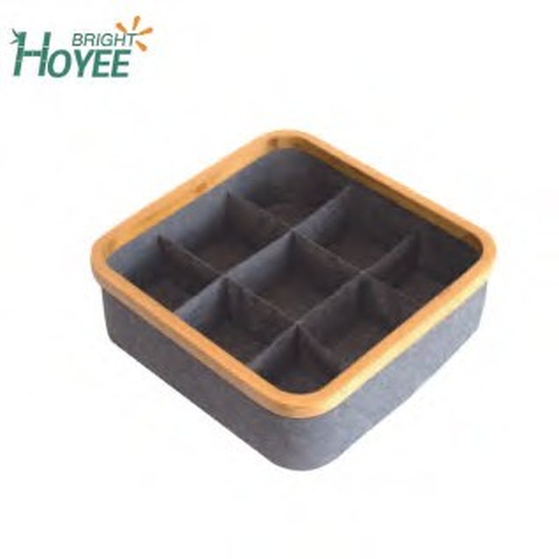 Wooden Compartment Organizer Box
