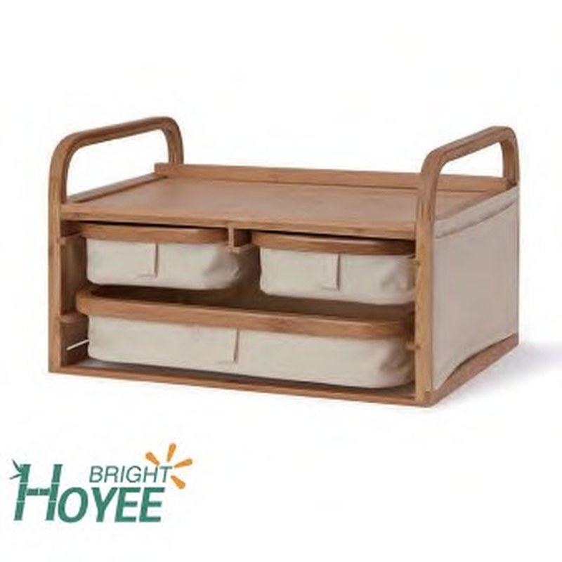 Bamboo 3-Drawer Storage Organizer