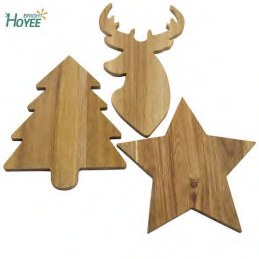 Bamboo Christmas Serving Board Set