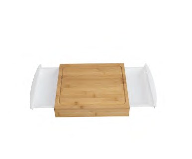 Bamboo Cutting Board with Serving Tray