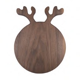 Reindeer-Shaped Wooden Serving Board
