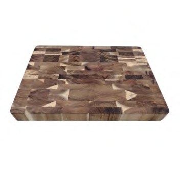 End-Grain Acacia Cutting Board (Brick Pattern)