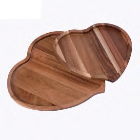 Acacia Divided Serving Board with Lid