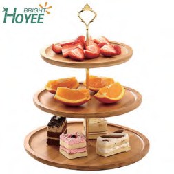 Bamboo 3-Tier Cake Stand