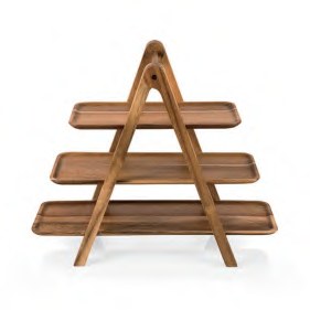 Bamboo 3-Tier Display Stand