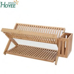 Bamboo 2-Tier Dish Drying Rack