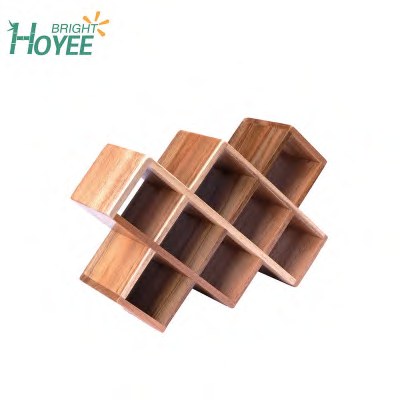 Wooden 6-Bottle Wine Rack