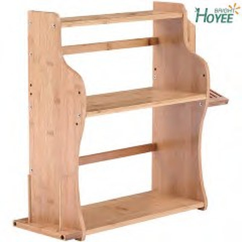 Bamboo 3-Tier Wall Shelf
