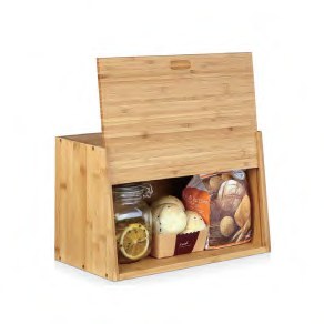 Bamboo Bread Box with Lift-Out Tray