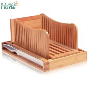 Bamboo Bread Slicer with Knife