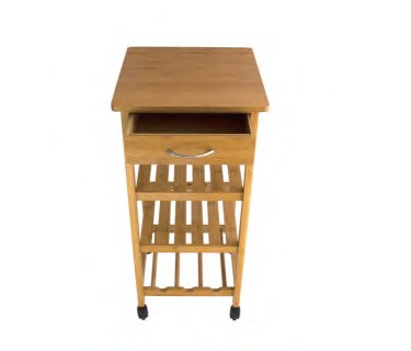 Bamboo Kitchen Cart with Drawer