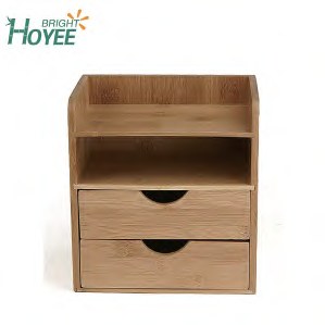 Bamboo Desk Organizer with 2 Drawers
