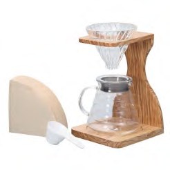 Bamboo Pour-Over Coffee Stand