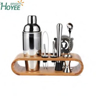 Bamboo Bar Tool Set with Tray