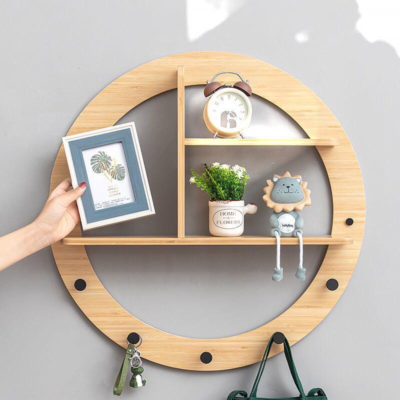 Bamboo Wall Rack (41 x 46 x 10cm)
