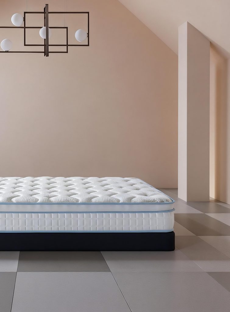 Compression Mattress – White on Platform
